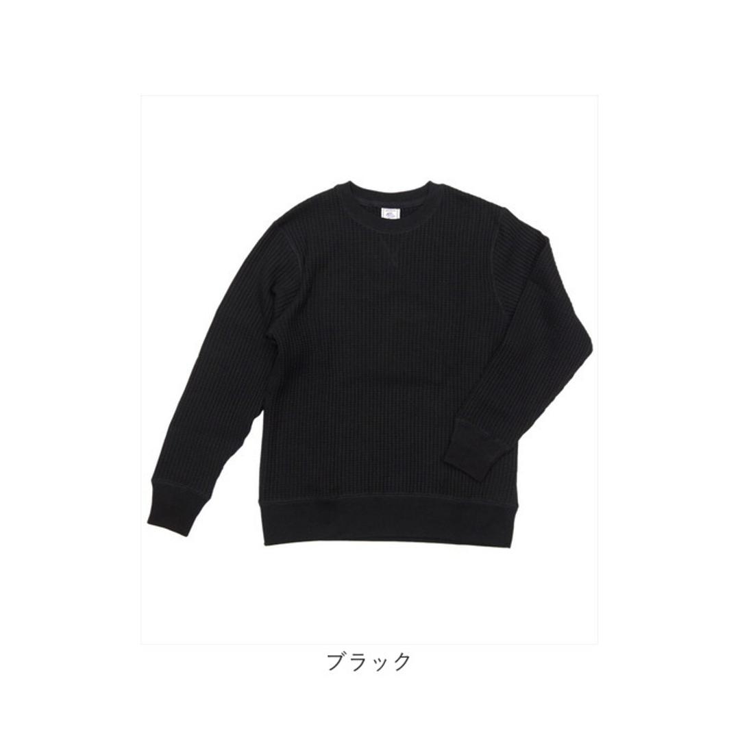 JEMORGAN サーマル JB001-52C 通販 ワッフル ロンT ビッグワッフル クルーネック ジェーイーモーガン 長袖tシャツ 無地 シンプル ブランド メンズ ワッフル生地 カジュアル アメカジ カットソー トップス メンズファッション 杢グレー 【即日発送】Lサイズ