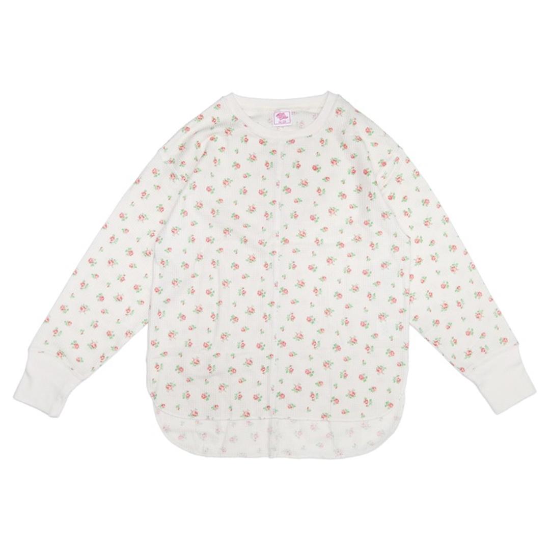 JEMORGAN サーマル レディース 通販 ジェーイーモーガン JD071-59S 切替ロンT ワッフル ロンT Tシャツ 長袖Tシャツ カットソー 長袖 トップス ワッフル生地 パック入り おしゃれ シンプル レディースファッション ピンク ・