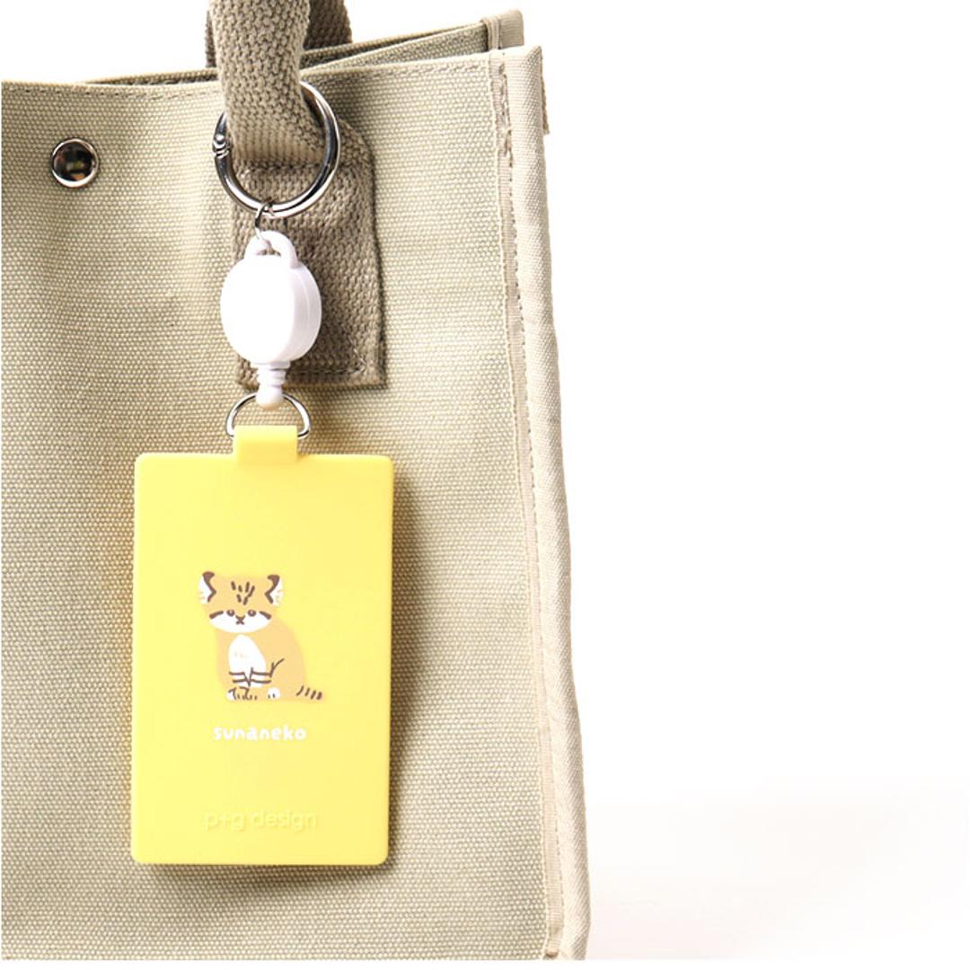 パスケース リール付き 通販 カードケース 定期入れ ICカードケース 定期ケース カラビナ付き シリコンパスケース リールコード付き 水洗い可 かわいい おしゃれ 通勤 通学 レディース 大人 洗える 高校生 小学生 社員証 贈り物 ギフト スナネコ ・