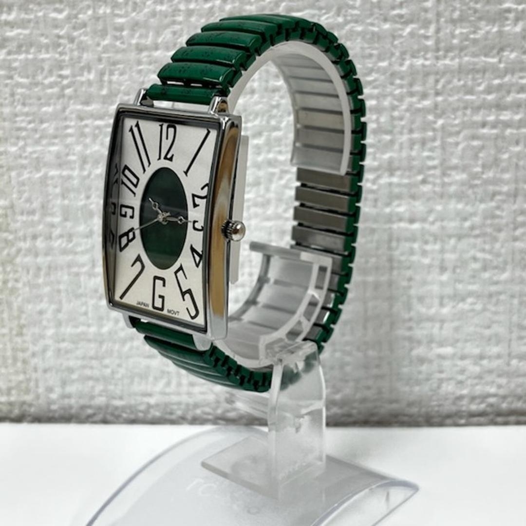 腕時計 レディース ジャバラ 通販 蛇腹腕時計レディース じゃばら 蛇腹 リストウォッチ アナログ 時計 レディース時計 四角 長方形 メンズ レディース腕時計 ジャバラ時計 おしゃれ オシャレ かわいい 可愛い ACONTeG アコンテジ L446SQ ブラック ・