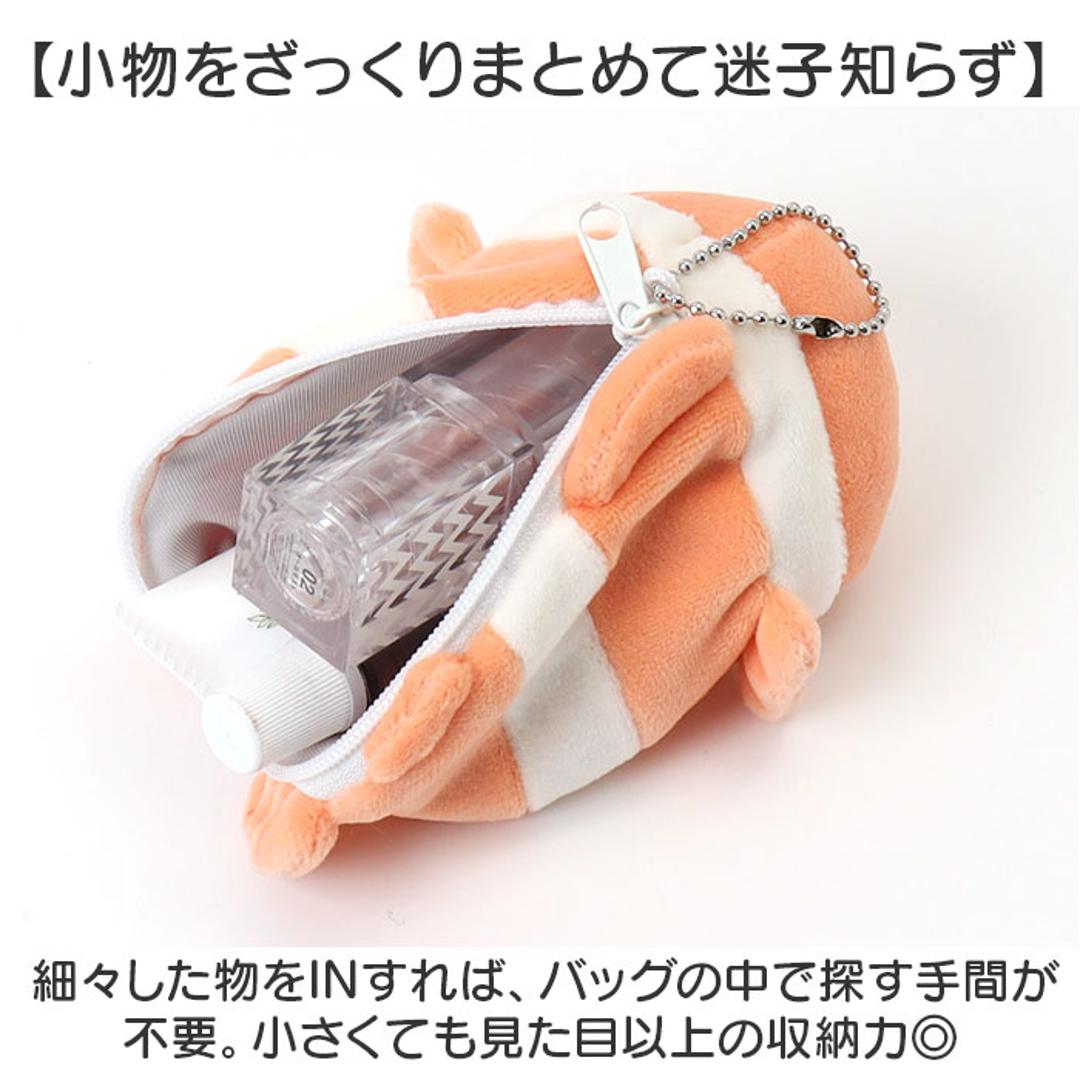 ミニポーチ ポーチ 通販 かわいい 可愛い バッグポーチ 小物入れ コインケース 小銭入れ アニマル 動物 アニマルポーチ ぬいぐるみ バッグチャーム バックポーチ 小さい おしゃれ 携帯 小物 コンパクト 収納 小物収納 持ち運び オシャレ 子ども 学生 クマノミ ・