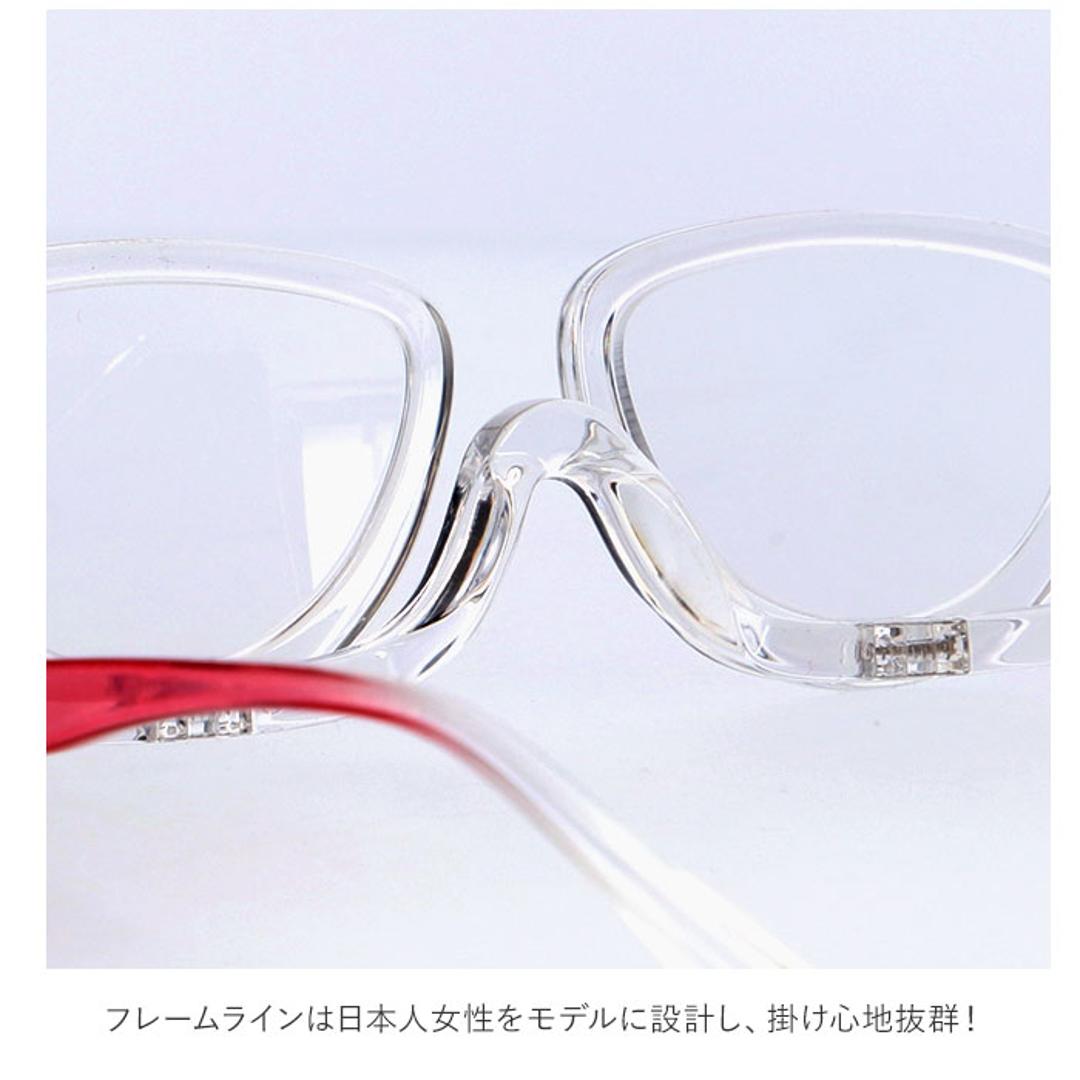 老眼鏡 レディース 通販 メイクアップグラス 名古屋眼鏡 4600 シニアグラス 可動 おしゃれ アイメイク メイク専用 便利グッズ アイディアグッズ メイクアップグラスロウガン 度数 +3.00 敬老の日 女性 生活雑貨 ギフト クリア ・