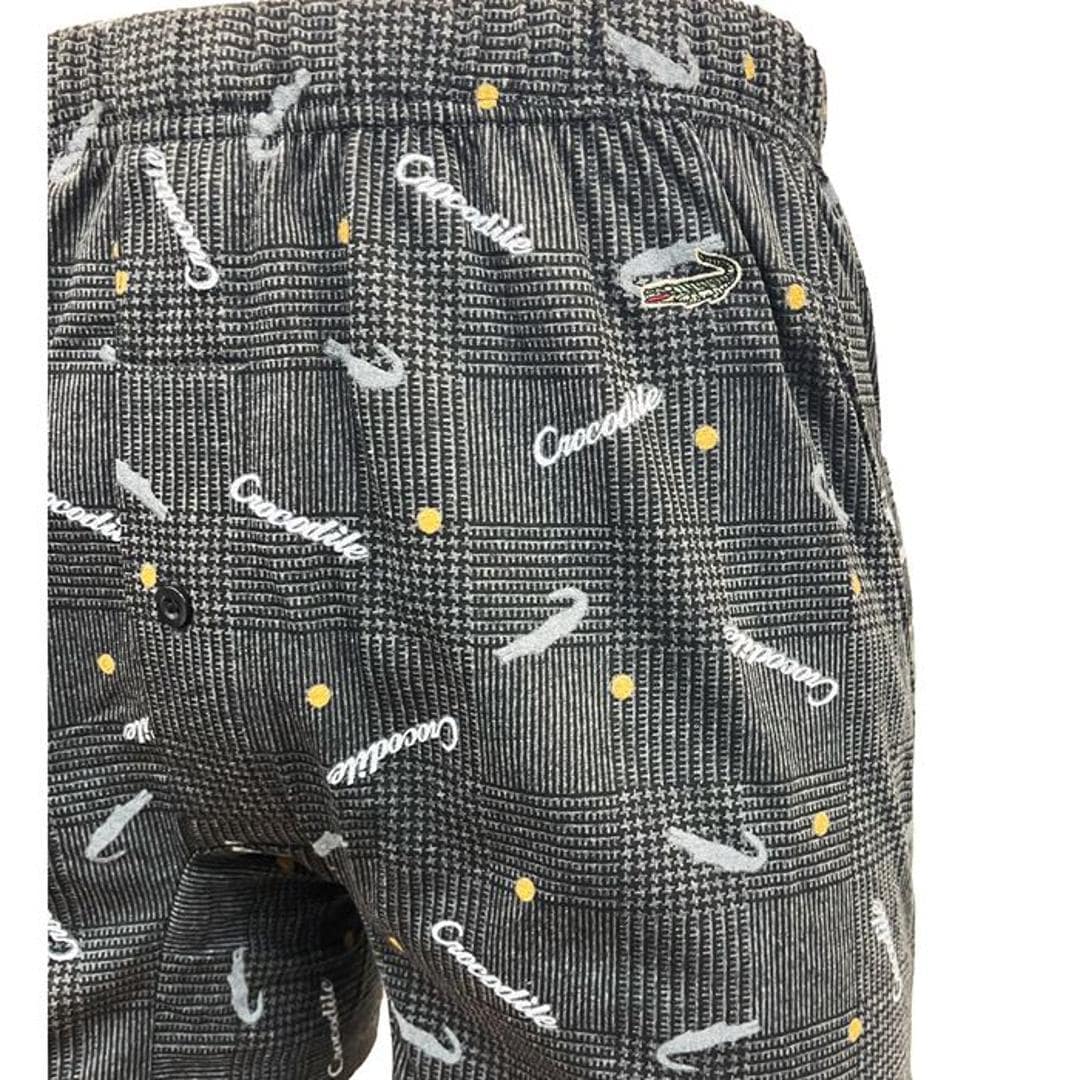 クロコダイル メンズ トランクス CROCODILE 33071 通販 ニットトランクス パンツ 前開き 前あき ブランド おしゃれ 男性用 紳士 下着 インナー 肌着 紳士下着 ゆったり アンダーウェア インナーウエア メンズインナー メンズ下着 チャコール(039) Mサイズ