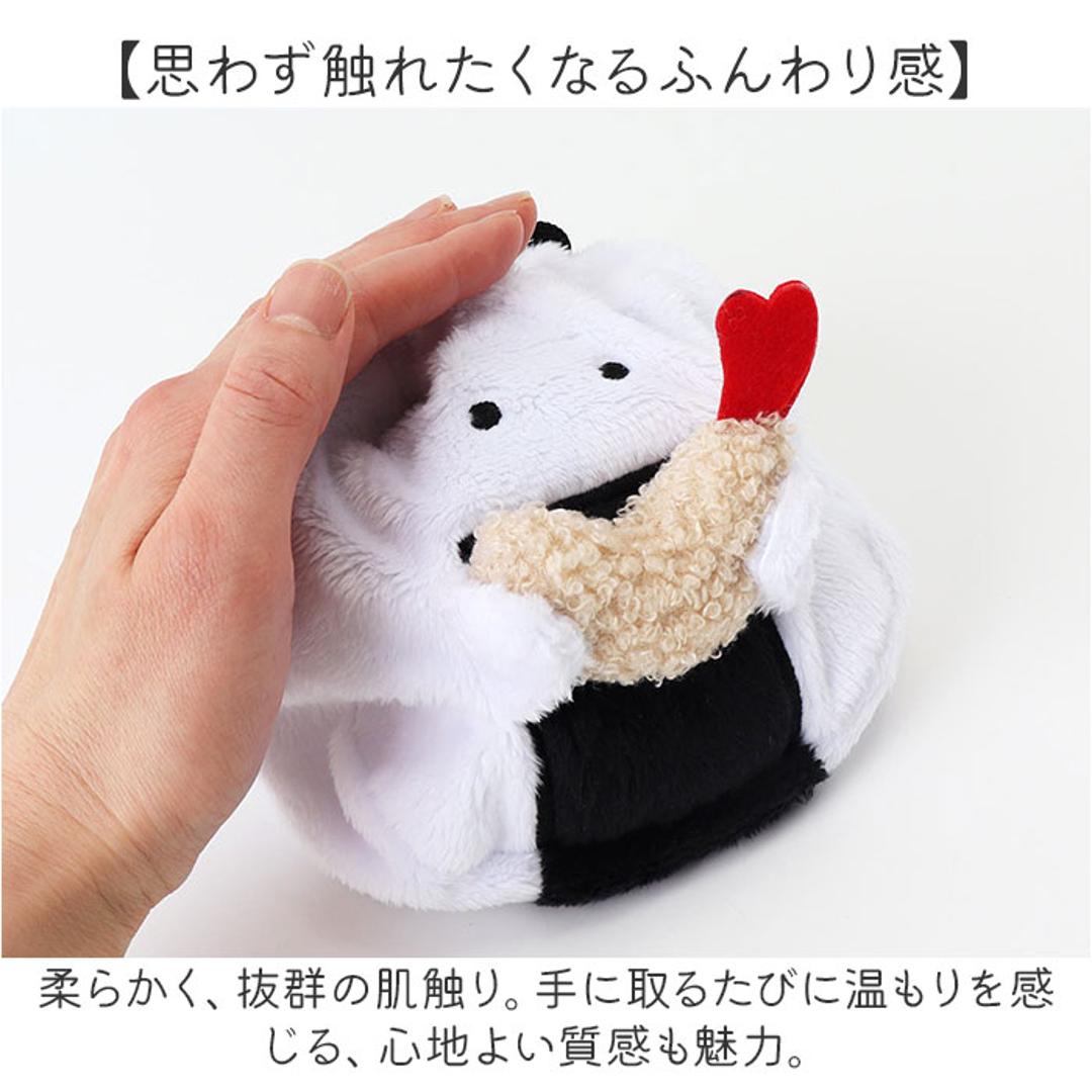 巾着ポーチ かわいい 通販 巾着 ポーチ 巾着袋 小物入れ 化粧ポーチ 持ち歩き コスメーポーチ マルチケース コンパクト 可愛い ぬいぐるみ マスコット 小物収納 整理整頓 旅行 子供 こども 女性 マチ付き ぎゅっとおにぎりさん ギフト 贈り物 天むす ・