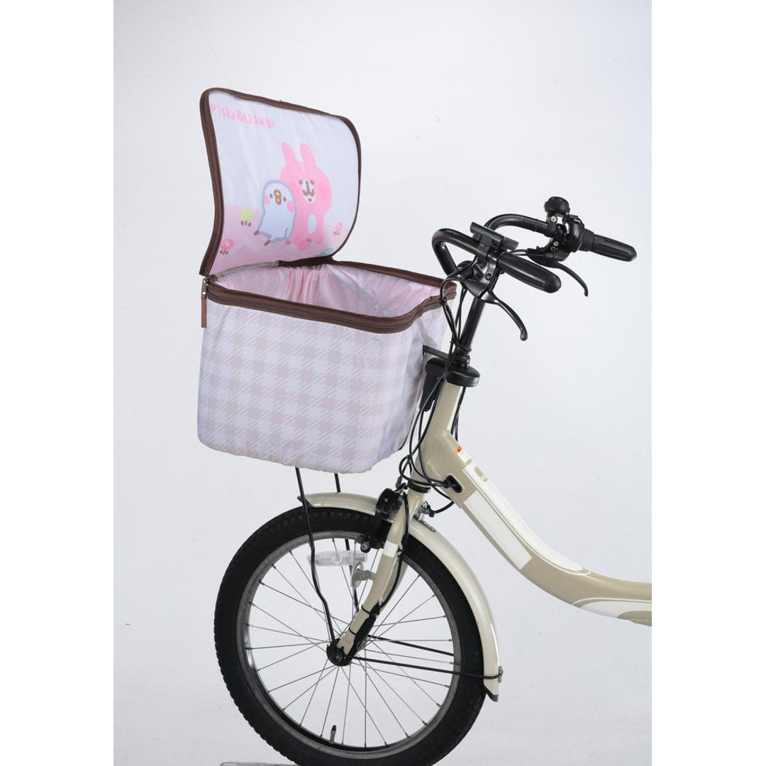 自転車 カゴカバー おしゃれ 通販 かごカバー 自転車カゴカバー 自転車かごカバー 前カゴカバー バスケットカバー かご カゴ カバー 2段式 かわいい オリンパス カナヘイ ピスケとうさぎ サイクリング 自転車用アクセサリー スポーツ 花畑 ・