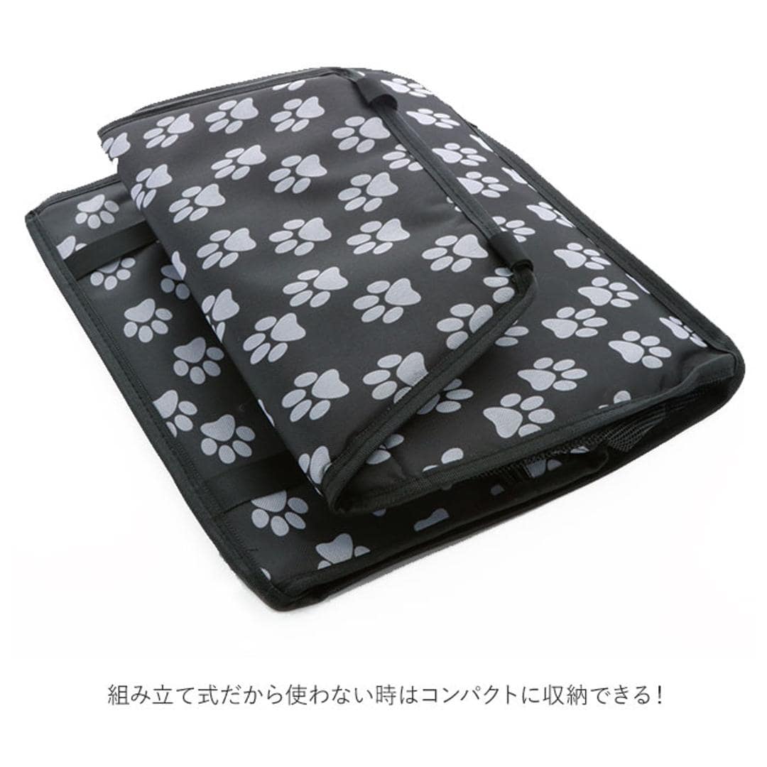 ドライブボックス 犬 猫 通販 小型犬 中型犬 ペット用 ドライブ ペットボックス 折りたたみ コンパクト 旅行 座席 アウトドア お出かけ カー用品 ドライブ用品 カーシート アウトドア ドライブ 犬用品 ペット用品 グレー ・