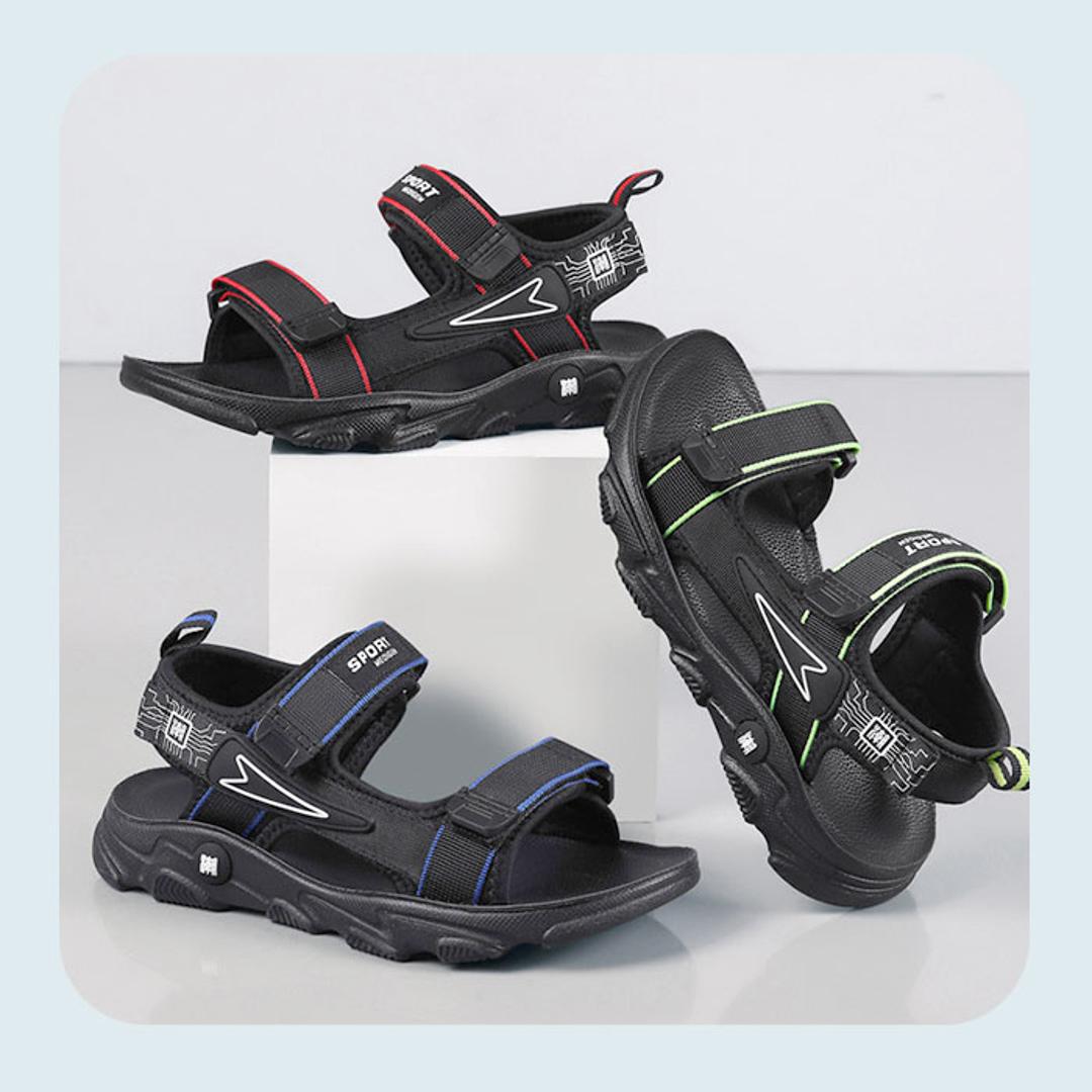 キッズ サンダル 男の子 通販 スポーツサンダル キッズサンダル シューズ 靴 くつ クツ スポサン 履きやすい おしゃれ 子供 子ども こども 男子 男児 子供用 子供靴 子供くつ ボーイズ 小学生 アウトドア 川遊び 水遊び 歩きやすい 夏 サマー ブラック×ブルー 【即日発送】28(17.5cm)