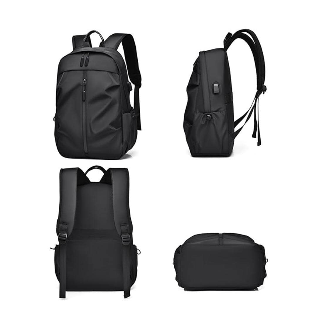 リュックサック メンズ 通販 リュック デイパック バックパック 通学 ビジネス 通勤 男子 高校生 中学生 撥水 はっ水 PCバッグ おしゃれ オシャレ 大きめ usb カジュアル 学生 旅行 トラベル かっこいい カッコイイ メンズバッグ ブラック ・