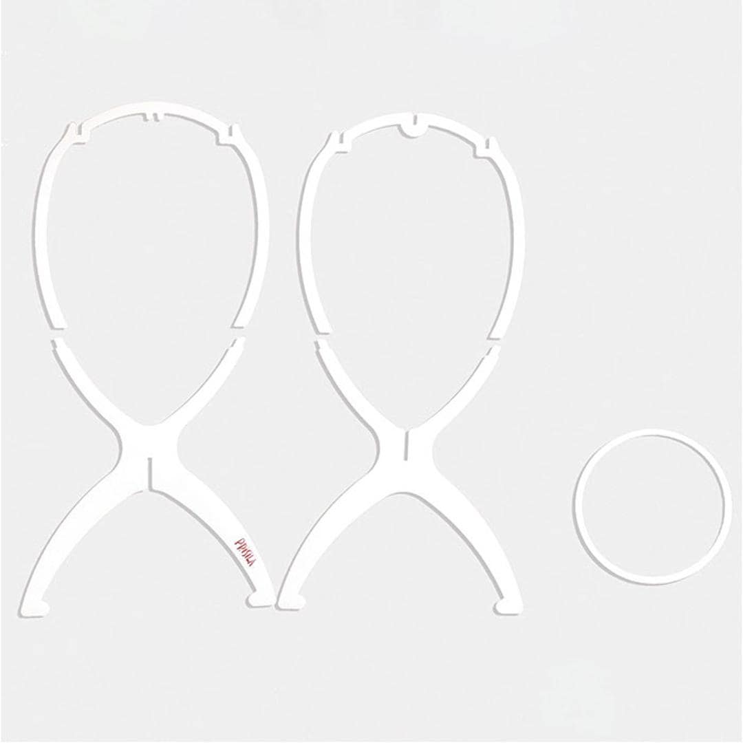 プリシラ ウィッグスタンド prisila WIGSTAND-01 通販 ウイッグスタンド ウィッグ スタンド ウィッグ専用スタンド ウィッグ台 ウィッグ置き 帽子スタンド 帽子置き 折りたたみ 組み立て式 ウイッグ かつら カツラ ケア用品 ケアグッズ 収納 ホワイト ・