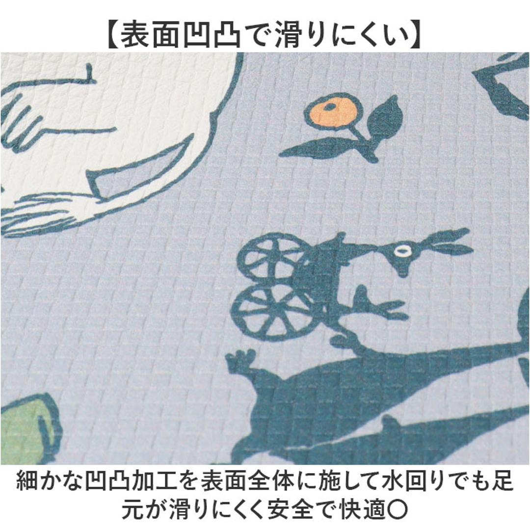 キッチンマット キャラクター 通販 キャラクターキッチンマット 45×240CM 拭きとりやすい お手入れ簡単 かわいい 台所マット キッチンカーペット ロングマット 塩化ビニール樹脂 キッチン 新生活 台所 おしゃれ シンプル ギフト 贈り物 アップルピンク ・