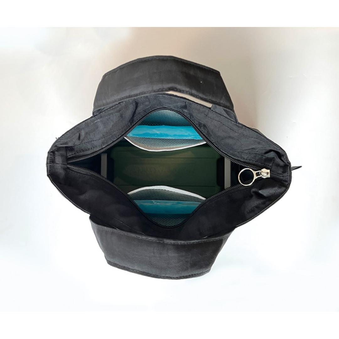 ルートート トートバッグ ROOTOTE 1096 通販 お弁当 保冷バッグ 保冷バック お弁当袋 ランチトート ランチバッグ 保冷トートバッグ トートバック ファスナー付き レディース おしゃれ 軽量 軽い シンプル 洗える 洗濯機 サーモキーパー DELI BLACK ・