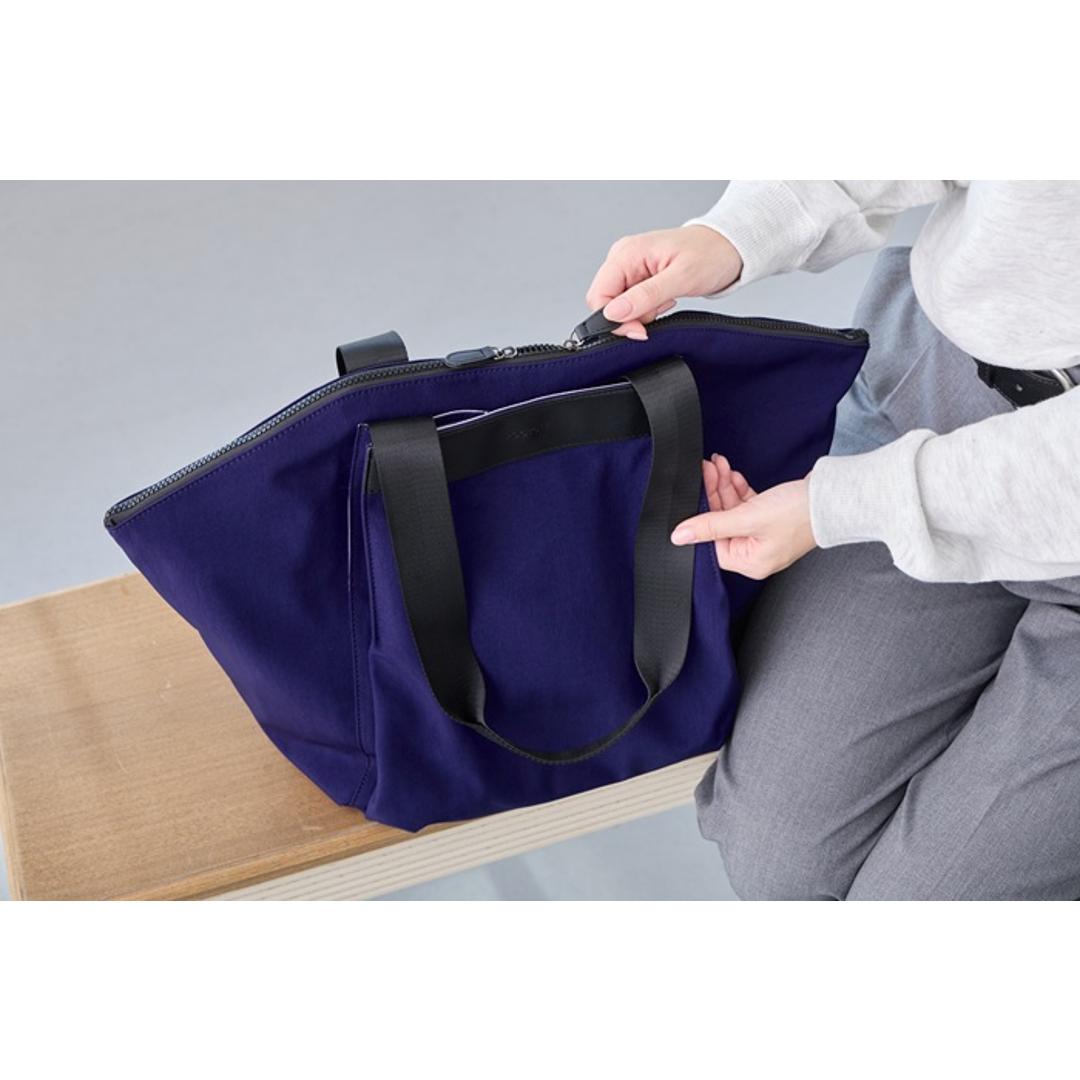 ROOTOTE ルートート トートバッグ 3669 通販 トートバック 肩掛けバッグ 通勤バッグ ビジネスバッグ ファスナー付き ナイロン A4 大容量 レディース 通勤 通学 軽量 軽い 大きめ 旅行 おしゃれ シンプル 大人 13インチPC MEDIUM BLACK ・