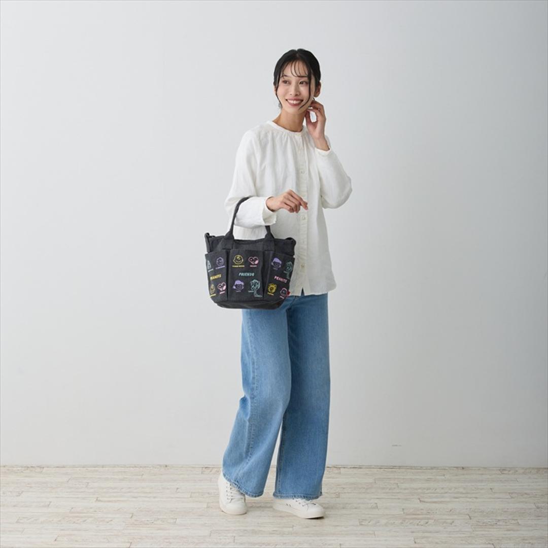 ルートート スヌーピー ROOTOTE 8421 通販 ショルダーバッグ 斜めがけバッグ トートバッグ トートバック バケツバッグ SNOOPY DELI デリ レディース 小さめ 軽量 軽い 大人 かわいい おしゃれ 可愛い 刺繍 Ivory ・