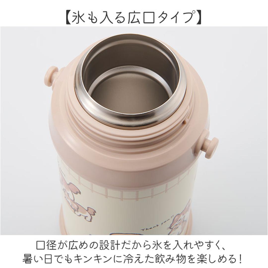 Reach Will ボトル 保冷 キッズ RYI-KS60 通販 水筒 ステンレスボトル ステンレス製ボトル ワンタッチ リーチウィル 子供 子ども こども 男の子 女の子 ステンレス製 小学生 幼稚園 保育園 キッチン用品 ギフト 贈り物 イヌとネコ ・