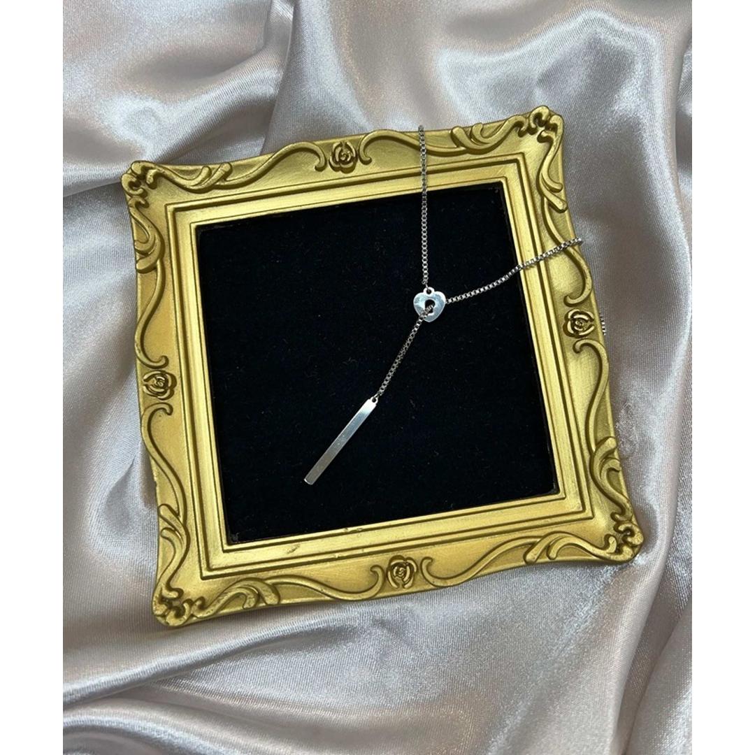 ネックレス レディース シンプル 通販 ペンダント Y字 ループネックレス レディースジュエリー レディースアクセサリー 大人 かわいい おしゃれ 可愛い オシャレ 大人っぽい カジュアル Diamond Hearts ダイヤモンドハーツ nec-023 シルバー ・