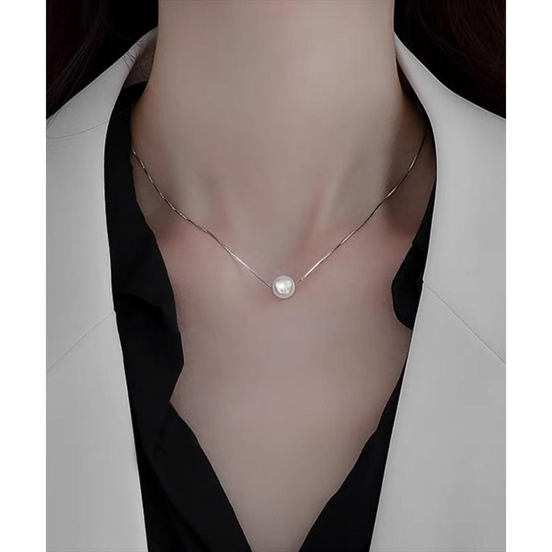 パール ネックレス 一粒 通販 ペンダント 首飾り ジュエリー アクセサリー レディース フォーマル かわいい おしゃれ 可愛い オシャレ 大人っぽい 上品 シルバー 一粒パールネックレス nec-0530 ダイヤモンドハーツ Diamond Hearts シルバー SMALL