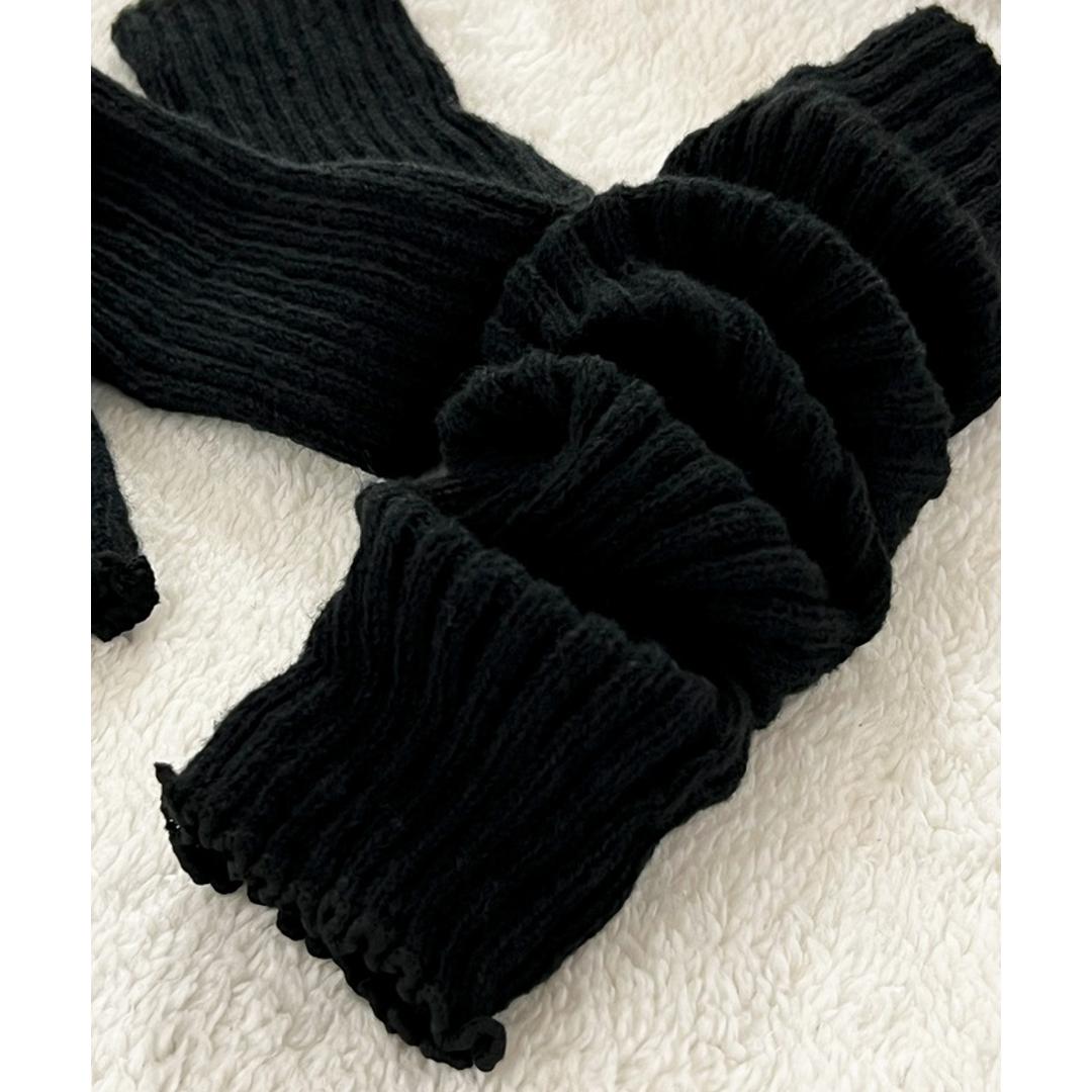 レッグウォーマー 45cm 通販 ニットレッグウォーマー レッグ ウォーマー レッグウオーマー レッグウェア 足首ウォーマー ニット diamond hearts ダイヤモンドハーツ レディース 靴下 ソックス ルーズソックス 防寒 秋冬 冷え対策 ブラック ・