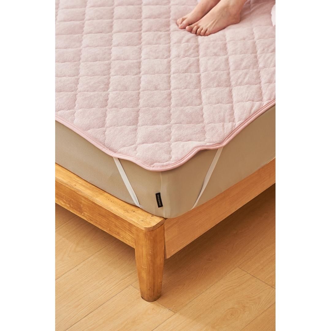 敷きパッド パイル生地 通販 敷パッド 敷パット パイル地シーツ ベッドパット ベッドパッド パイル敷パッド パイル敷パット パイル敷きパッド パイル敷きパット 敷きパット タオル敷パッド パットシーツ ベッドシーツ パッドシーツ シーツ 寝具 寝室 着脱簡単 ライトベージュ ・