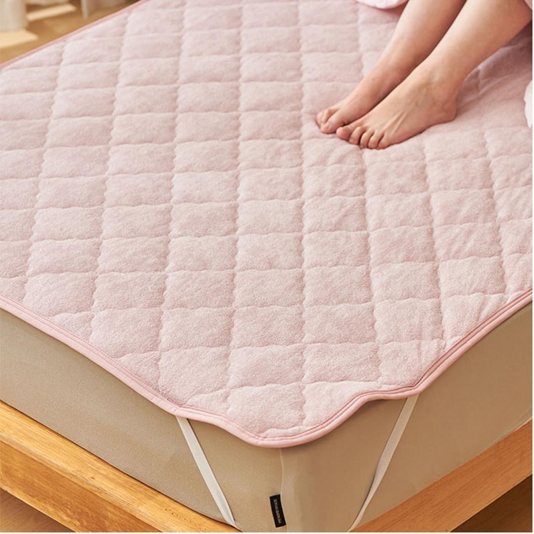 敷きパッド パイル生地 通販 敷パッド 敷パット パイル地シーツ ベッドパット ベッドパッド パイル敷パッド パイル敷パット パイル敷きパッド パイル敷きパット 敷きパット タオル敷パッド パットシーツ ベッドシーツ パッドシーツ シーツ 寝具 寝室 着脱簡単 ライトベージュ ・