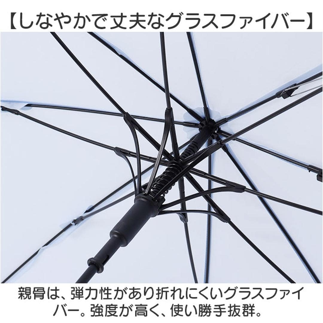 後ろが長い 傘 子供 55cm 通販 後ろが伸びる傘 長傘 雨傘 ジャンプ傘 かさ カサ キッズ 子ども こども 女の子 男の子 55センチ 小学生 通学 女子 男子 ランドセル対応 無地 シンプル ワンポイント シマエナガ かわいい キッズファッション フロスティバードLBL ・