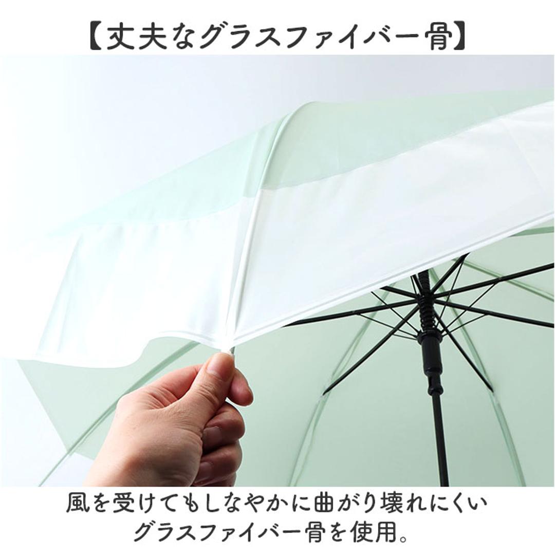 ビニール傘 60cm レディース 通販 長傘 雨傘 ジャンプ傘 傘 ビニール 60センチ 女性 女子 高校生 中学生 通勤 通学 バイカラー 無地 シンプル おしゃれ かわいい 婦人傘 オシャレ 可愛い くすみカラー ツートンカラー 切り替え レディース雨傘 LBL ・