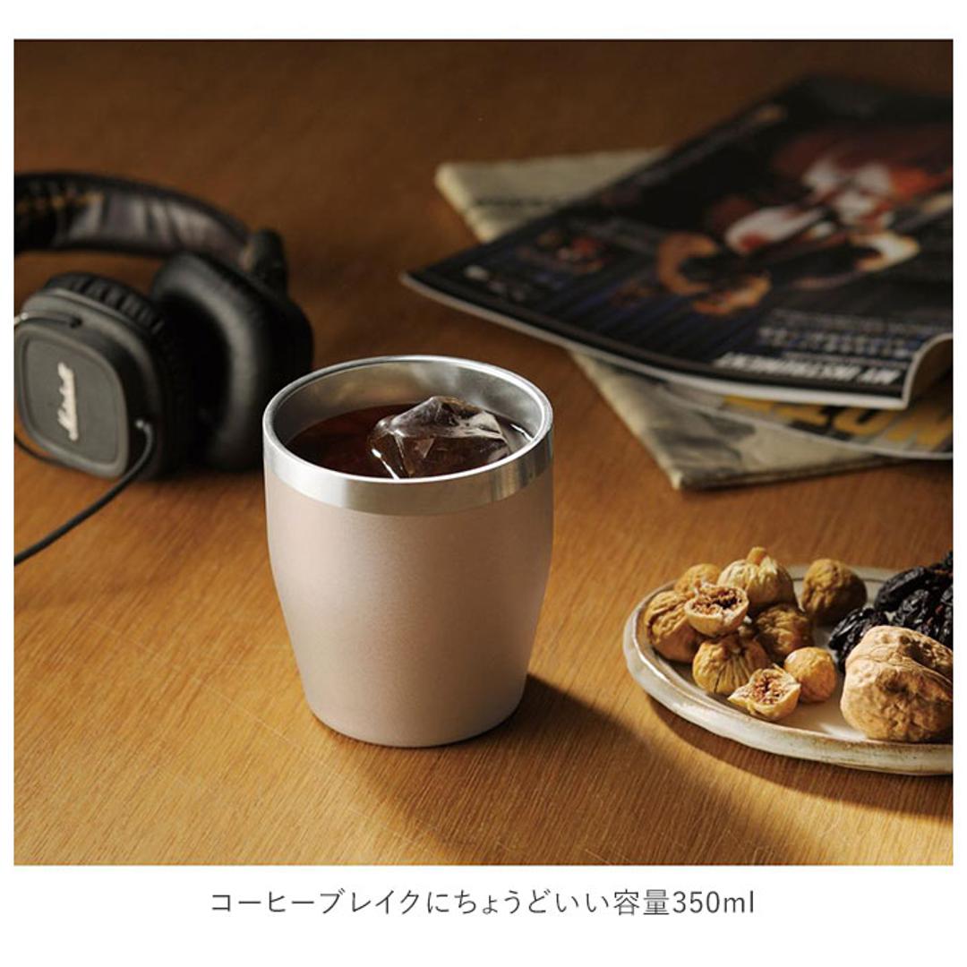 タンブラー おしゃれ 通販 コップ オシャレ プレゼント シンプル 無地 350ml カップ 食器 割れにくい オフィス 会社 社内 コールド ステンレス 粗品 景品 ギフト お返し シルバー ・