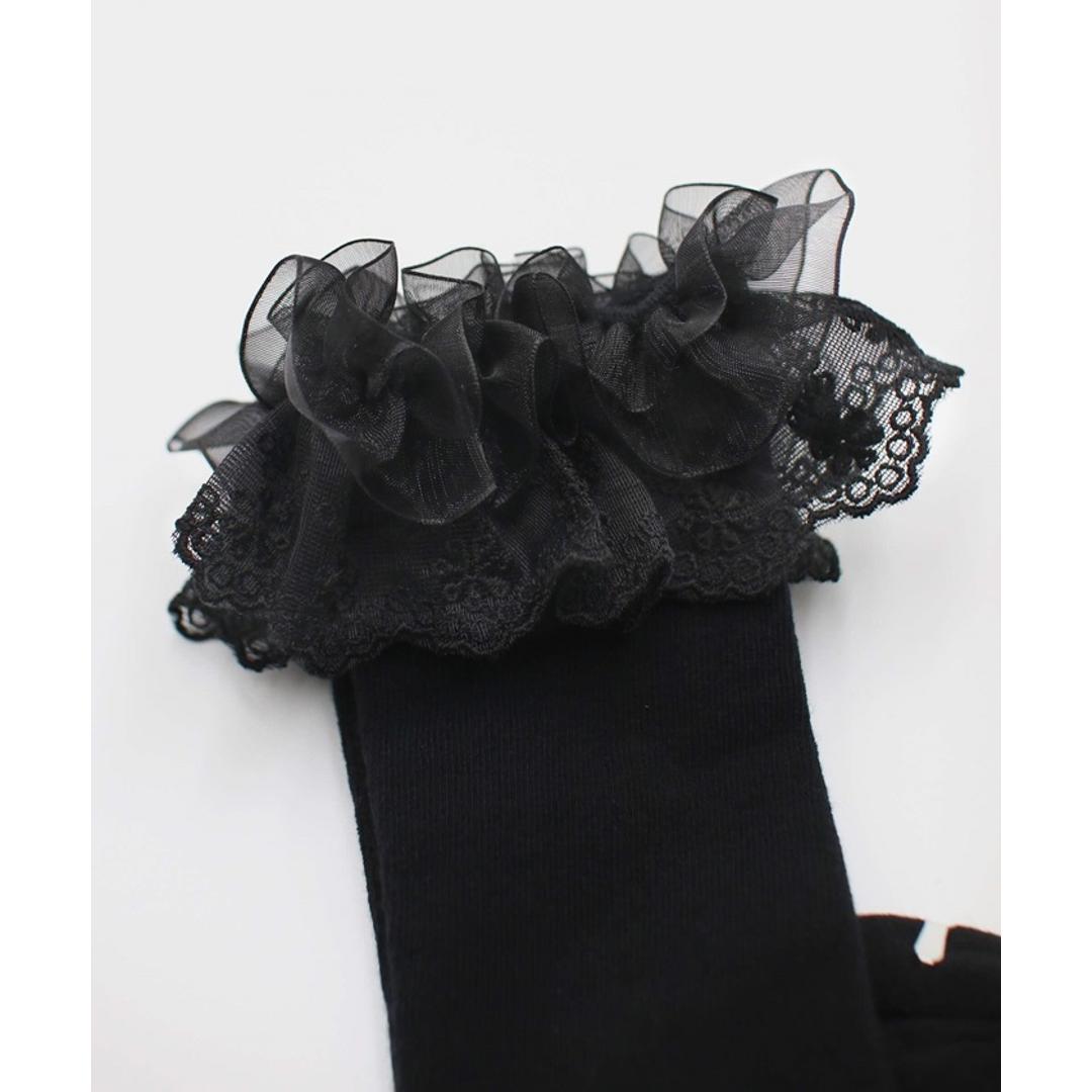 Rora 靴下 キッズ 女の子 ハイソックス 通販 長靴下 10002986 ソックス ブリーズハイソックス フォーマル 入園式 卒園式 入学式 卒業式 おしゃれ かわいい オシャレ 可愛い レッグウェア ファッション小物 子ども服 子供服 キッズファッション ブラック 14-16cm