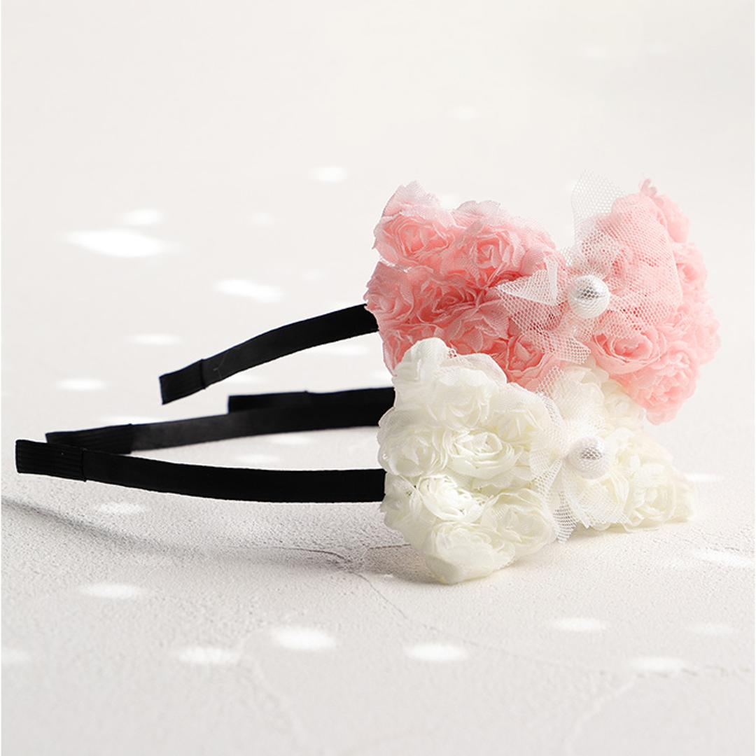 RORA カチューシャ 細め 通販 ローラ ミア ヘッドドレス ヘアアクセサリー 髪飾り キッズ 子供 子ども こども 女の子 女子 リボン 花 お花 フォーマル おしゃれ かわいい 入園式 卒園式 入学式 卒業式 発表会 結婚式 キッズファッション ピンク ・
