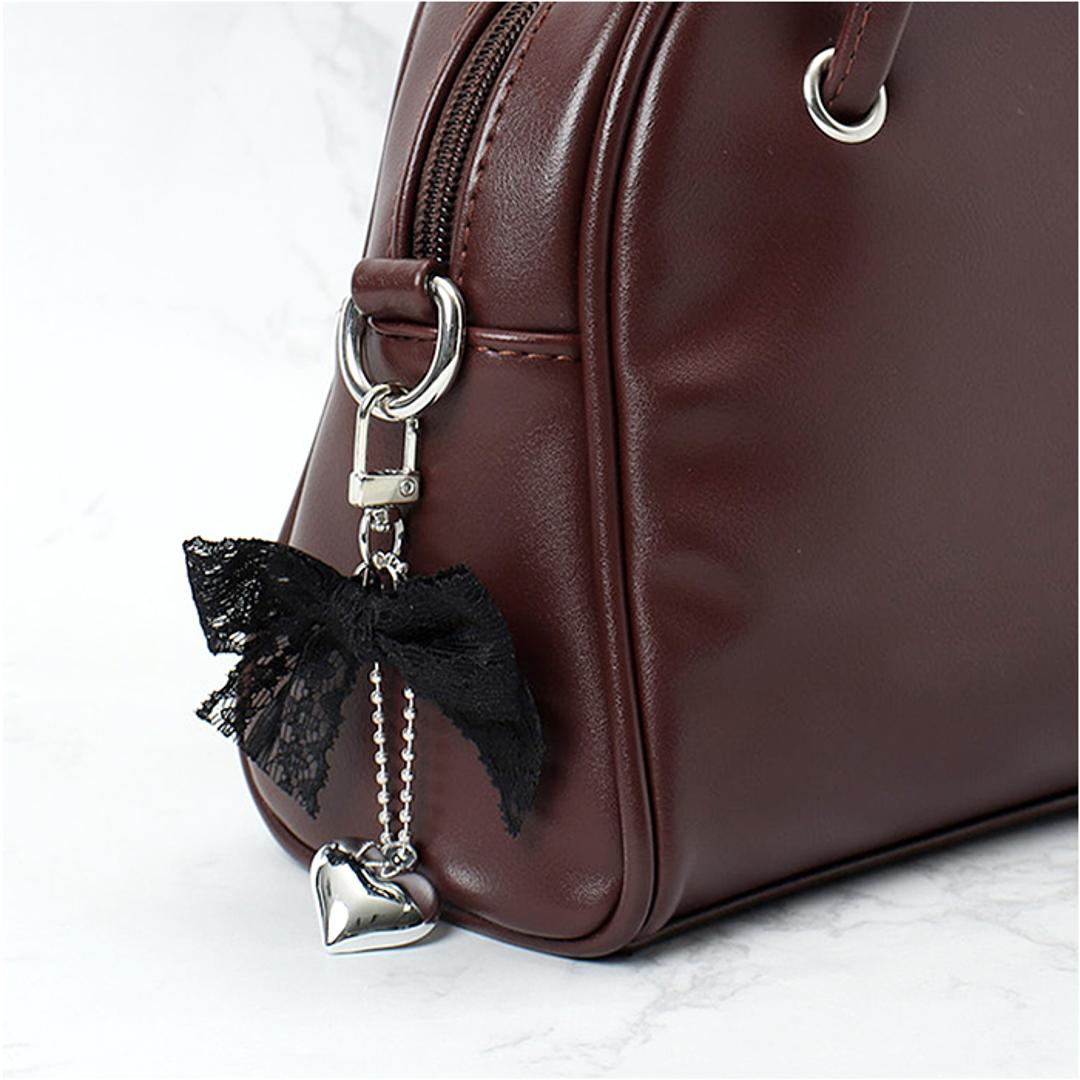 RORA キーリング 通販 ローラ エヴリン キーホルダー キーチャーム バッグチャーム ナスカン リボン レース ハート チャーム シルバー おしゃれ かわいい キッズ 子供 こども 子ども 女の子 女子 レディース ファッション雑貨 キッズファッション ピンク ・