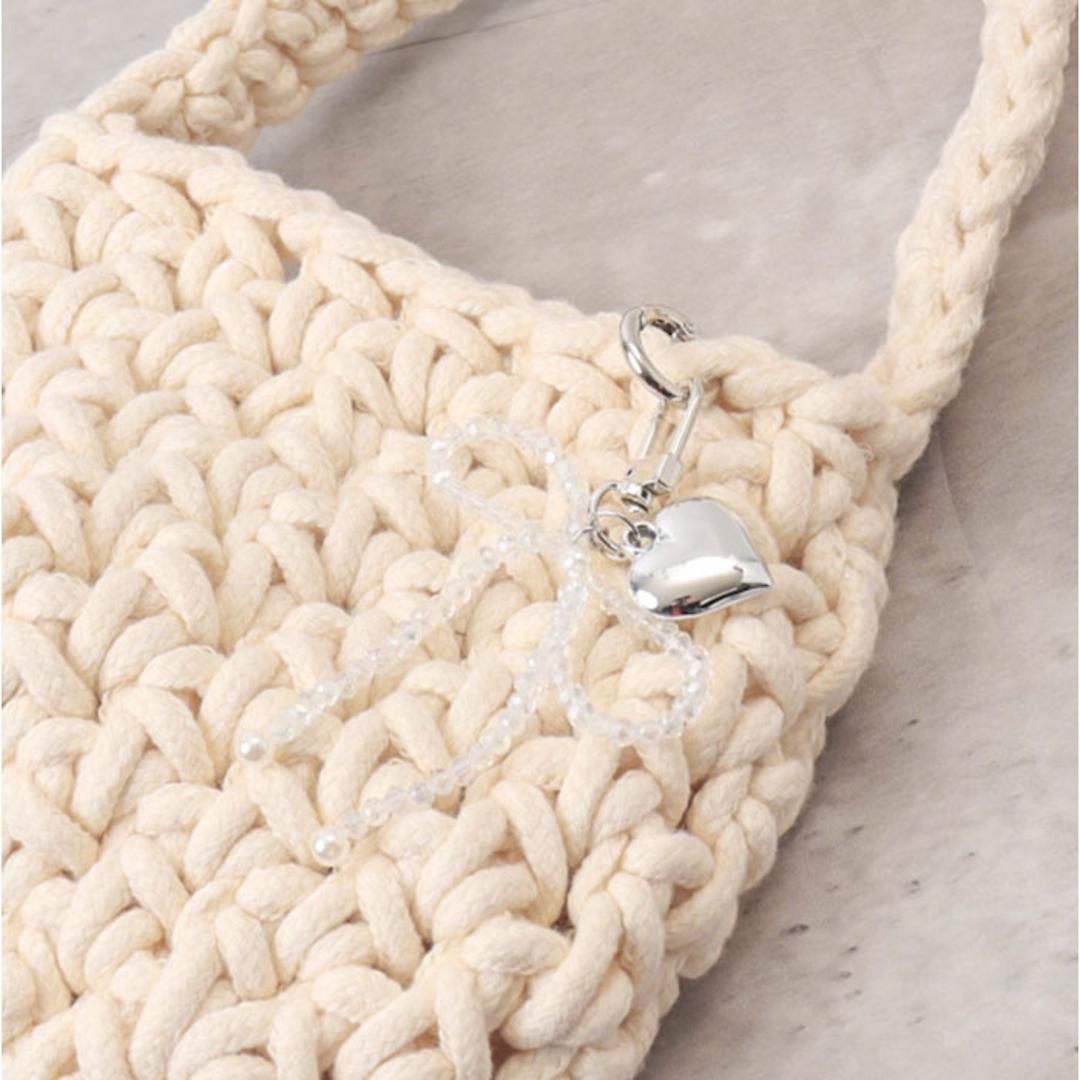 Rora キーリング 通販 ローラ クリストール キーホルダー キーチャーム バッグチャーム ナスカン ハート パール ハート型 チャーム シルバー おしゃれ かわいい キッズ 子供 こども 子ども 女の子 女子 レディース ファッション雑貨 キッズファッション クリアー ・