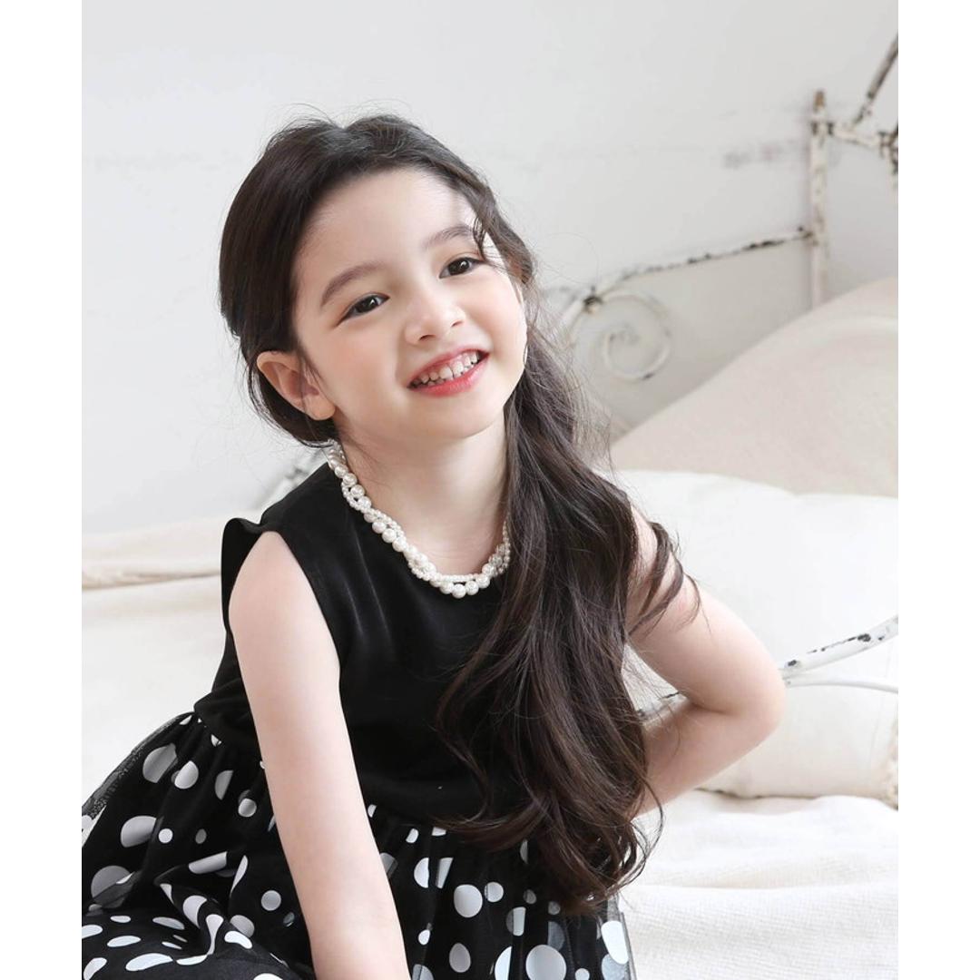 Rora ネックレス キッズ 通販 エリアン パール2連 パールネックレス 首飾り アクセサリー チョーカー パール 女の子 子供 子ども こども フォーマル 大人っぽい 上品 卒園式 入学式 七五三 誕生日 結婚式 パーティー ピアノ発表会 キッズファッション ネックレス フリー