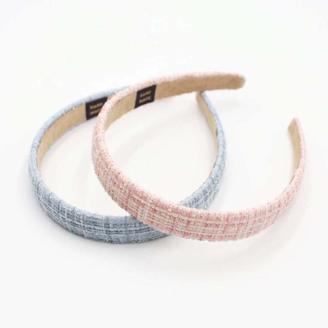 Rora カチューシャ 通販 ツイード 58532202 髪飾り ヘッドドレス 子供 女の子 フォーマル 可愛い おしゃれ 発表会 入園式 卒園式 入学式 子ども用アクセサリー ヘアアレンジ ヘアーアクセサリー ヘアアクセサリー キッズファッション ブルー フリー