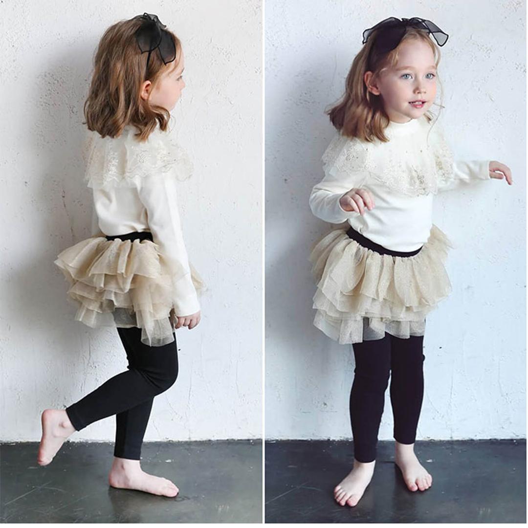 Rora スカート キッズ 女の子 通販 スカートパンツ 64042302 スカッツ レギンス付きスカート チュチュスカート チュールスカート キラキラ ふんわり パーティー イベント かわいい オシャレ 可愛い おしゃれ ボトムス 子ども服 子供服 キッズファッション ブラックゴールド 100cm