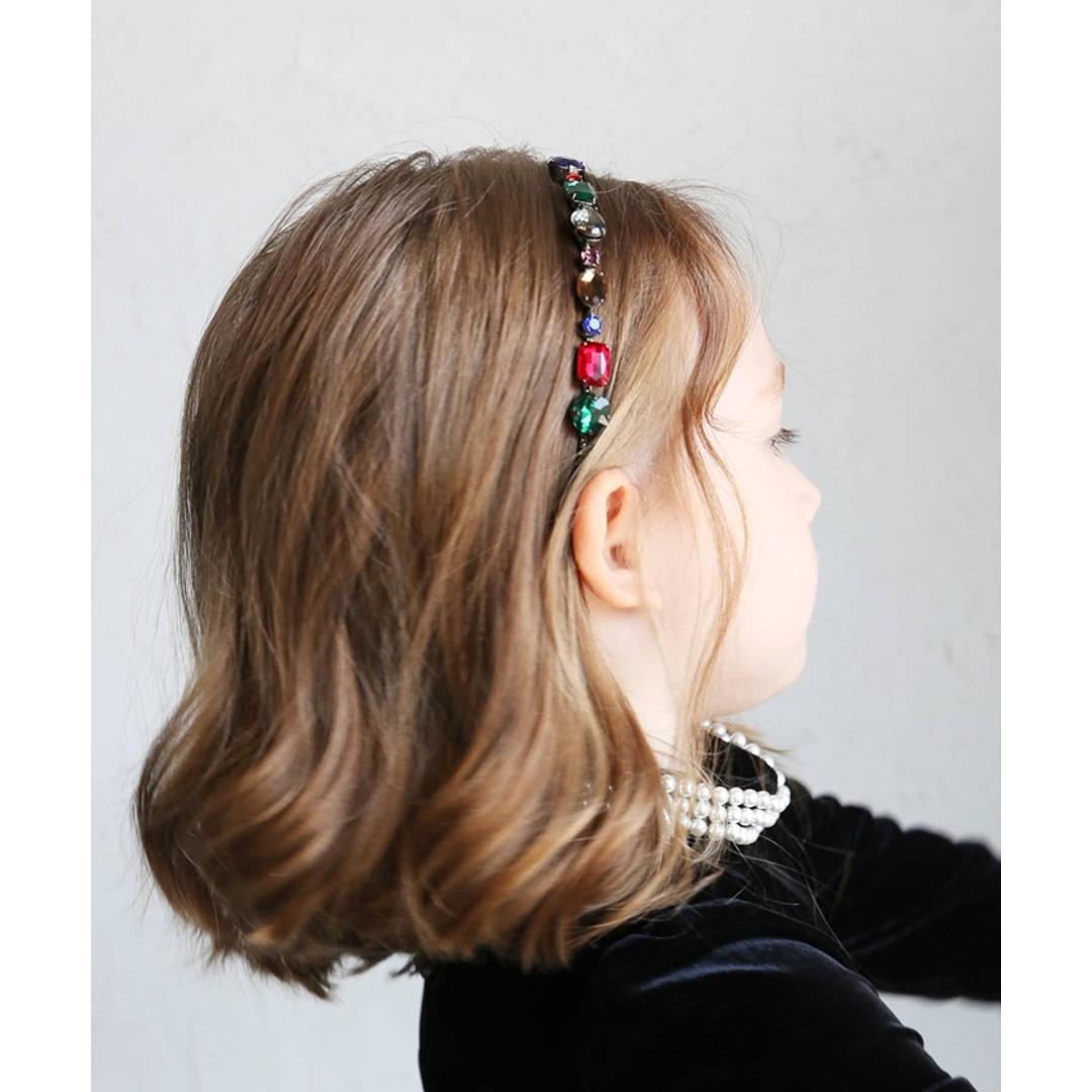 Rora カチューシャ 通販 キラキラ ビジュー 68172302 髪飾り ヘッドドレス 子供 女の子 フォーマル 可愛い おしゃれ 発表会 入園式 卒園式 入学式 子ども用アクセサリー ヘアアレンジ ヘアーアクセサリー ヘアアクセサリー キッズファッション クリア フリー