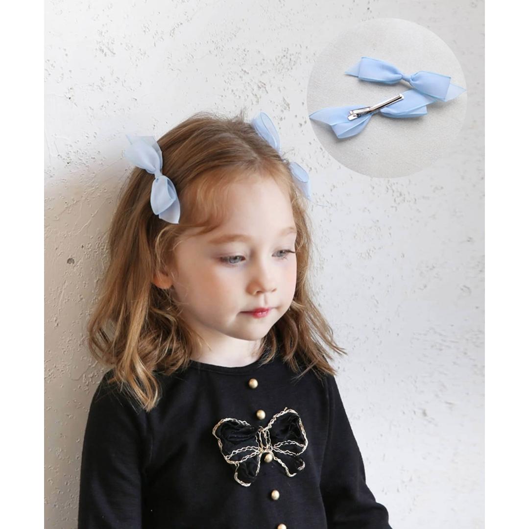 Rora ヘアクリップ キッズ 2個セット 通販 ヘア クリップ 68412302 モーニングリボンクリップ リボン 子供 女の子 大人っぽい 卒園式 入学式 結婚式 発表会 おしゃれ かわいい オシャレ 可愛い ヘアーアクセサリー ヘアアクセサリー キッズファッション ブラック フリー