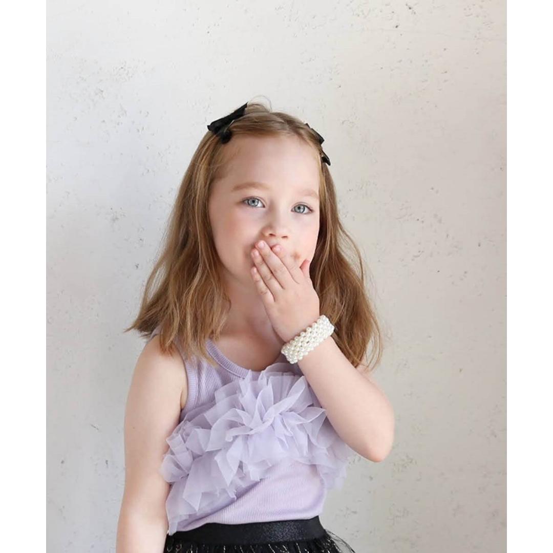 Rora ヘアクリップ キッズ 2個セット 通販 ヘア クリップ 68522302 あいリボンヘアクリップ リボン パール 子供 女の子 大人っぽい 卒園式 入学式 結婚式 発表会 可愛い おしゃれ かわいい オシャレ ヘアーアクセ ヘアアクセサリー キッズファッション ベージュ フリー