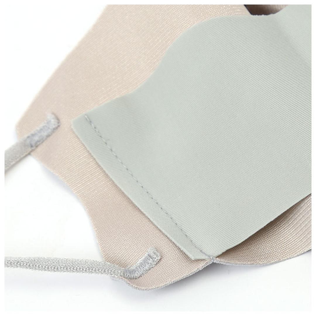 小顔 マスク 2個セット 通販 洗える 小顔ボーテ 小顔BEAUTE シークレットリフトアップマスク SECRET LIFT UP MASK リフトアップベルト フェイスライン 口呼吸 対策 鼻呼吸 吸水速乾 消臭加工 UVカット 95% ストレッチ 伸縮性 砂山靴下 6211CA 大人用 衛生マスク 衛生日用品 グレー2枚 ・