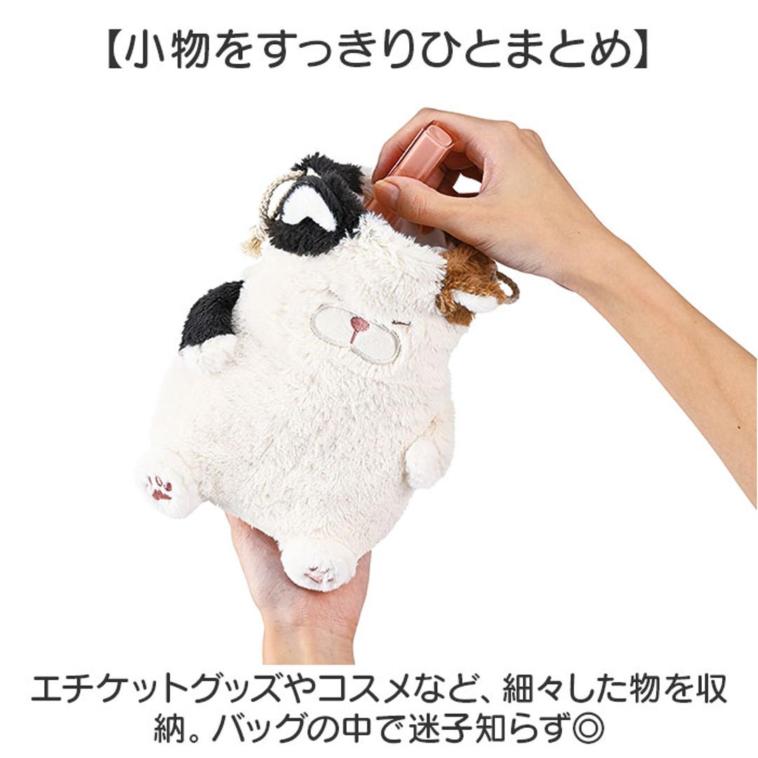 巾着 ねこ肯定感 通販 ポーチ 巾着ポーチ ミニポーチ 小物入れ ぬいぐるみ 収納 携帯 小物 猫 ねこ ネコ アニマルポーチ アニマル 動物 かわいい 可愛い 猫グッズ おしゃれ オシャレ 持ち運び 大人 子供 コスメ収納 ふわふわ ギフト みけねこのさんま ・