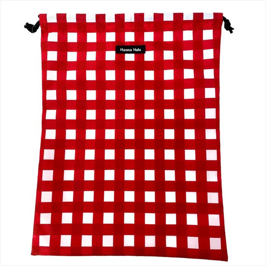 ハンナフラ Hanna Hula 巾着袋 通販 消臭巾着L 巾着 ポーチ おむつポーチ 消臭ポーチ おしゃれ 大人 かわいい 消臭 抗菌 シューズ入れ 上履き入れ 体操着 体操服 幼稚園 保育園 小学校 出産祝い 子ども 子供 こども キッズ ベビー ベビー用品 CDS-L おむつ用品 ボーダーレッド ・