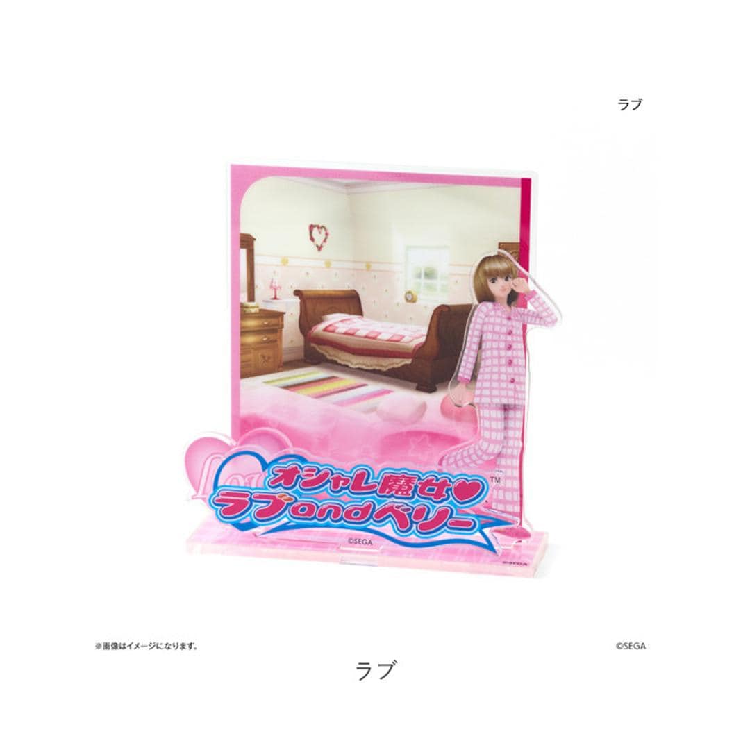 ラブandベリー グッズ 通販 オシャレ魔女ラブandベリー ラブアンドベリー カードスタンド アクリルスタンド カード立て アクリル スタンド アクスタ ジオラマ デザイン キャラクター かわいい 可愛い おしゃれ 置物 オブジェ インテリア小物 ベリー ・