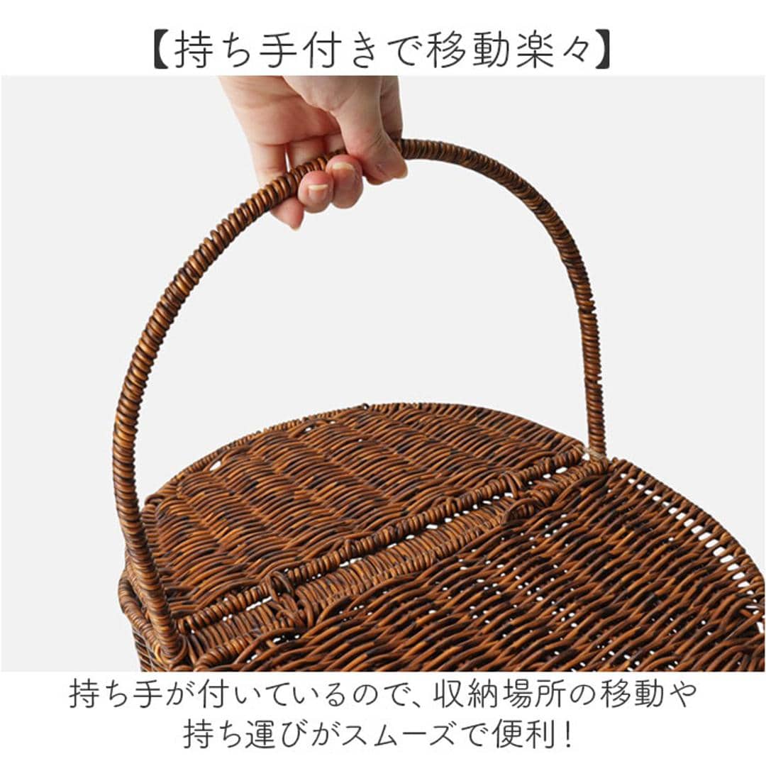 かご 持ち手付き フタ付き 通販 かごバスケット バスケット 収納かご