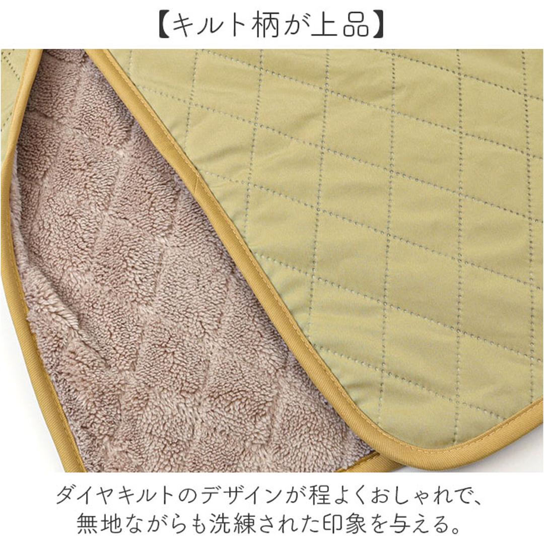 エプロン 裏ボア 通販 かぶりエプロン 前掛け 作業着 あったか 防寒 暖かい おしゃれ レディース 保育士 かわいい 可愛い 冬 秋冬 冬用 キルティング 無地 作業用 ゆったり ダイヤキルト ポケット キッチンファブリック 配膳用品 キッチン用品 グレージュ ・