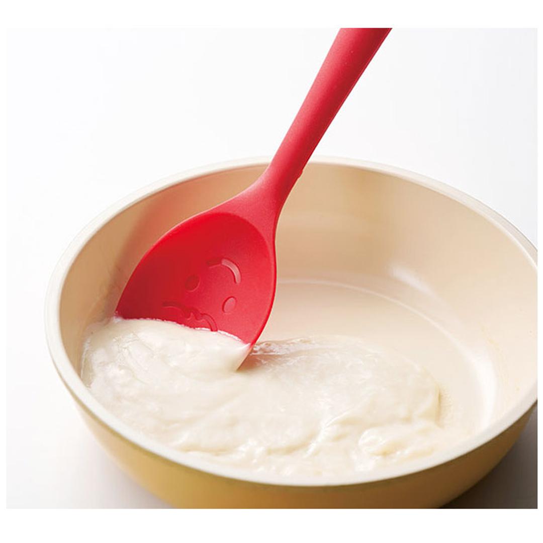 シリコンスプーン 料理 通販 これは便利 ラクラク調理スプーンセット クッキングスプーン フライ返し 調理スプーン スプーン 大 ビッグスプーン 取り分けスプーン サービングスプーン お玉 おたま さじ 匙 キッチンツール 調理器具 キッチン用品 台所用品 レッド ・