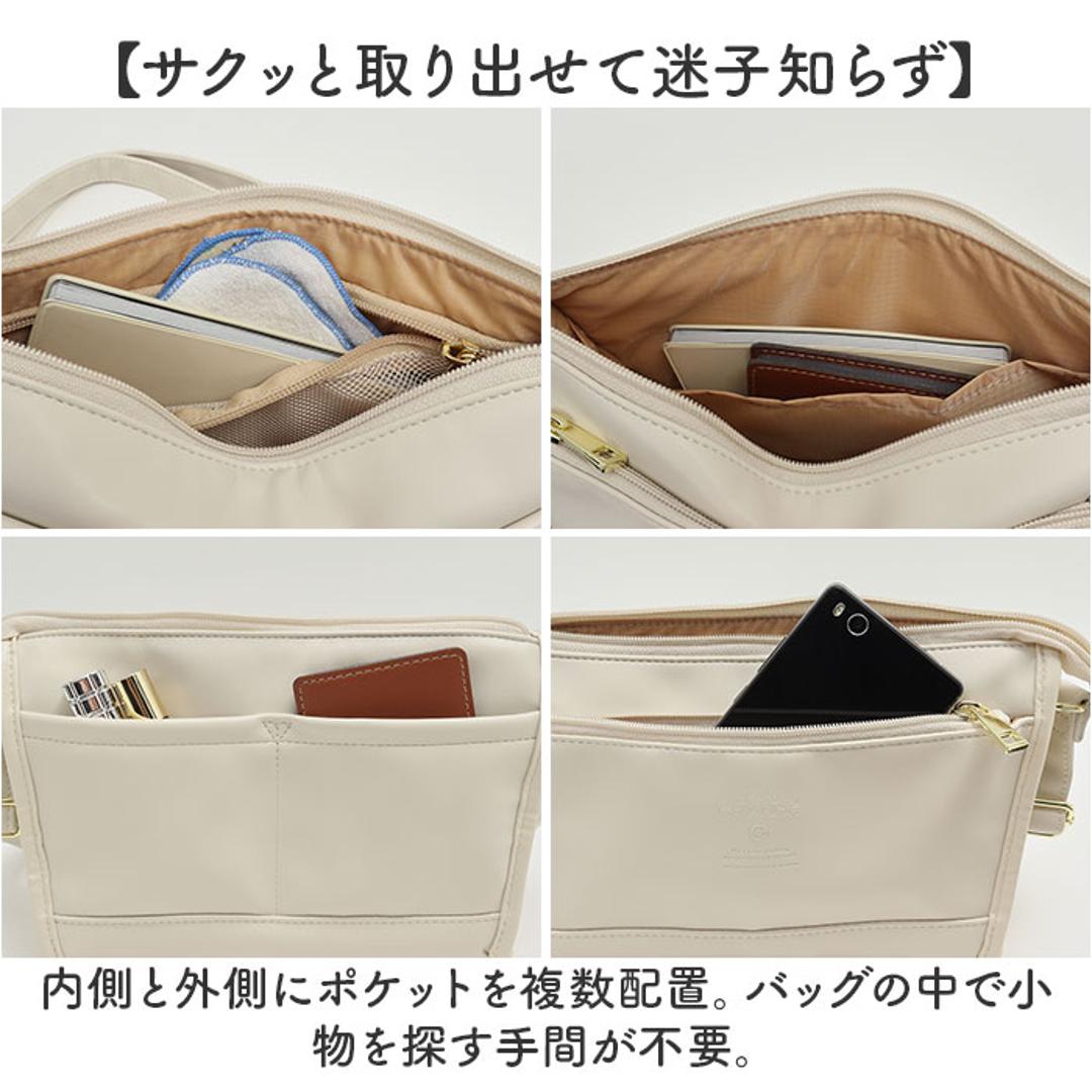 anello GRANDE アネログランデ ショルダーバッグ GTM1023 通販 ショルダーバック 斜めがけバッグ レディース メンズ 大人 サブバッグ 小さめ 通勤 おしゃれ きれいめ シンプル ポケット 多い 合成皮革 NEO CABIN レディースバッグ BK.ブラック ・