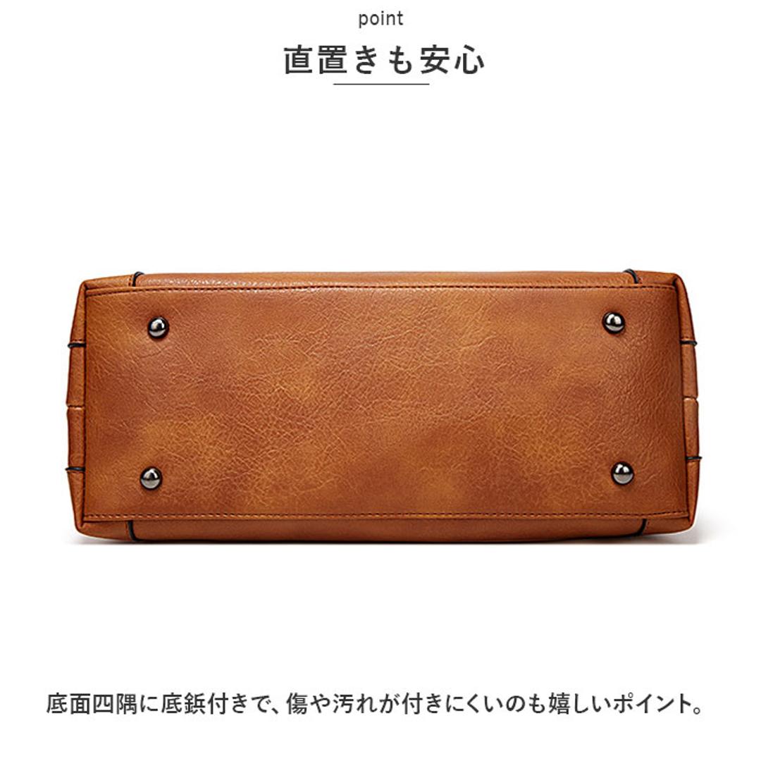 トートバッグ レディース 通勤 通販 大きめ A4 トートバック ビジネス トート 2way ショルダー ビジネスバッグ ショルダーバッグ 肩掛け 斜めがけ ビジネスバック 大容量 おしゃれ シンプル 無地 きれいめ 上品 合 ブラウン ・
