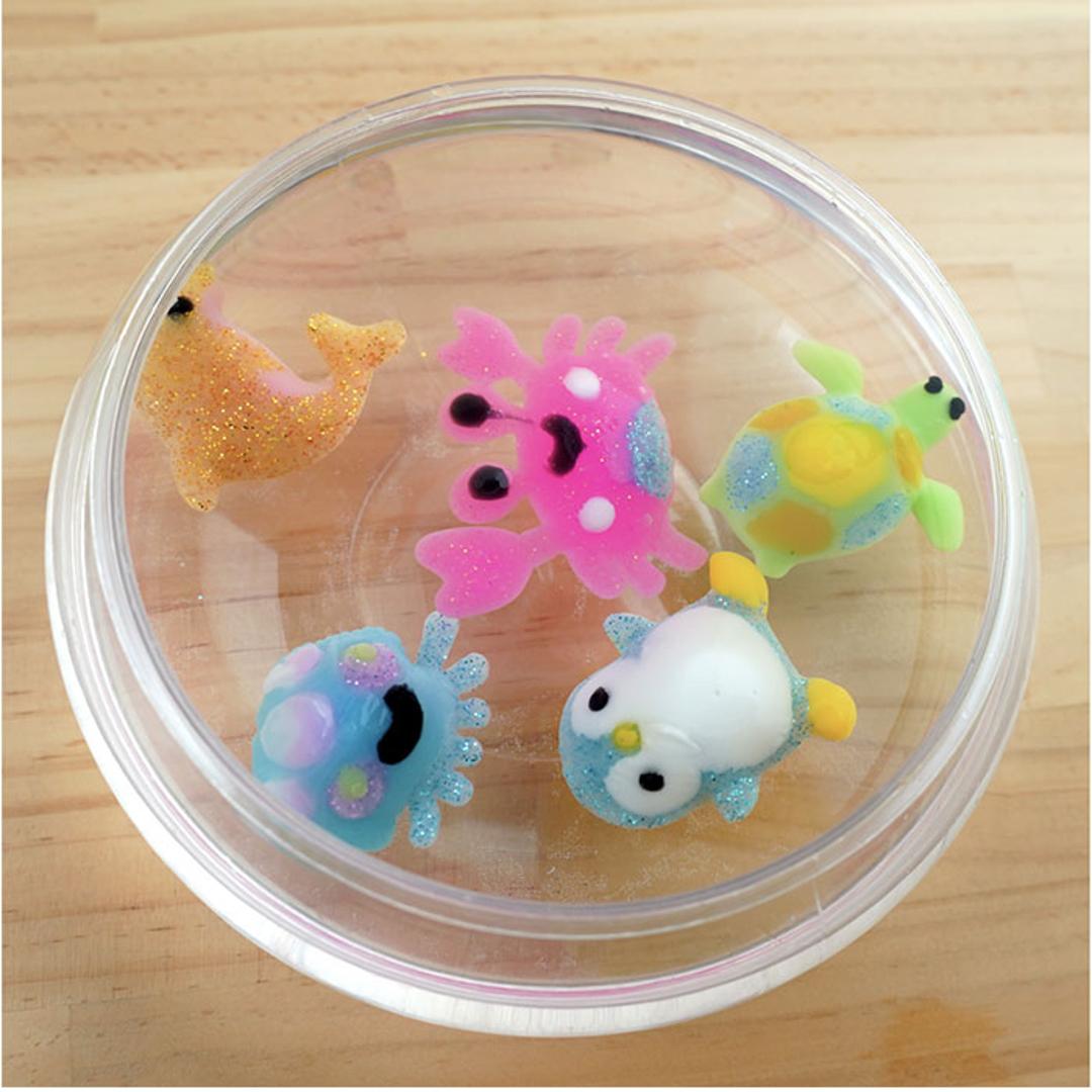 ぷにょぷにょアクアリウム 海のなかまたち KJT120421 通販 おもちゃ オモチャ 玩具 知育玩具 工作 知育 化学反応 化学 液体 固まる 自由研究 海の仲間 おうち時間 作り方簡単 キッズ 男の子 女の子 子ども こども 子供 ギフト 海のなかまたち ・