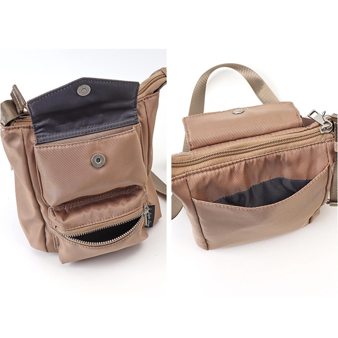 レガートラルゴ ショルダーバッグ LH-X0441 通販 LegatoLargo ショルダーバック 斜めがけバッグ ミニショルダーバッグ レディース 斜めがけ 大人 小さめ ブランド 縦長 縦型 撥水 シンプル 旅行 カジュアル ポケット多い レディースバッグ BE.ベージュ ・