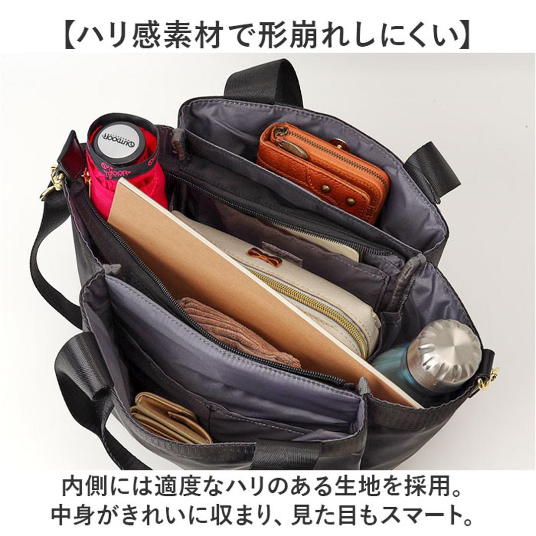 Legato Largo レガートラルゴ ショルダー 通販 ショルダーバッグ ショルダーバック ななめかけ 斜めかけ 肩掛け トートバッグ トートバック トート 手提げ バッグ ポケット たくさん 2WAY 大人 通勤 通学 鞄 かばん カバン BK.ブラック ・