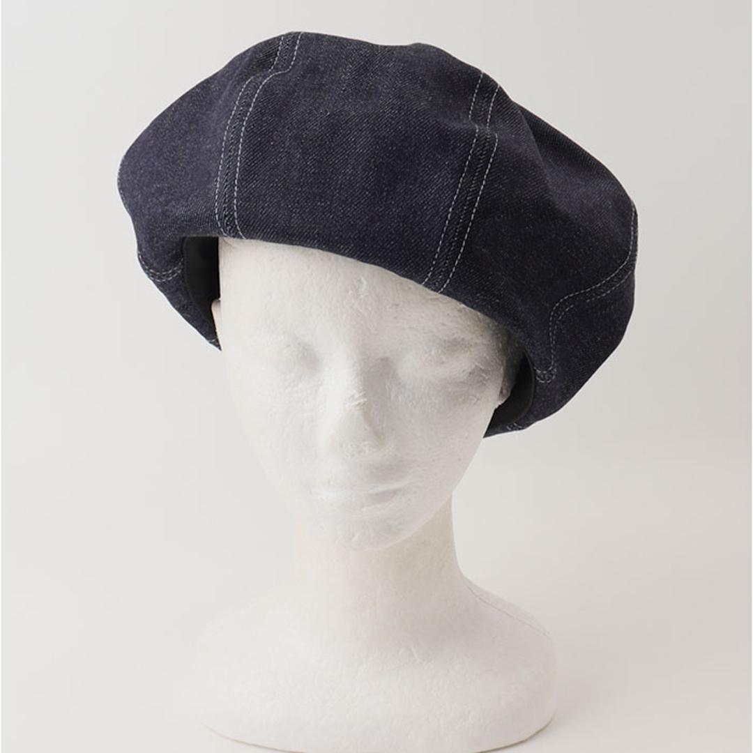 ベレー帽 メンズ 通販 日本製 帽子 ベレー 立体ベレー ボリュームパネルベレー帽 デニム 岡山デニム 岡山産 ミスターカバー mr.cover 8パネル 12オンス 12onz ボリューム リジットデニム カジュアル おしゃれ ブラック ・
