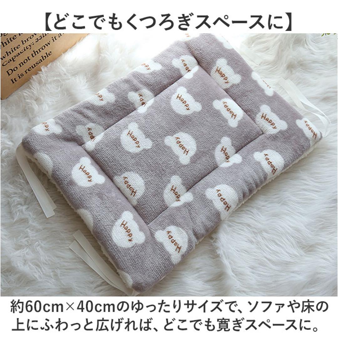 ペット用 マット 通販 ペット用マット ペットマット ペットベッド ペットクッション ペットソファ 猫ベッド 犬ベッド 柔らかい やわらかい かわいい 可愛い 防寒 防寒対策 寒さ対策 ペット ペット用品 犬用 猫用 犬用品 猫用品 犬 いぬ 猫 ネコ ねこ グレー ・